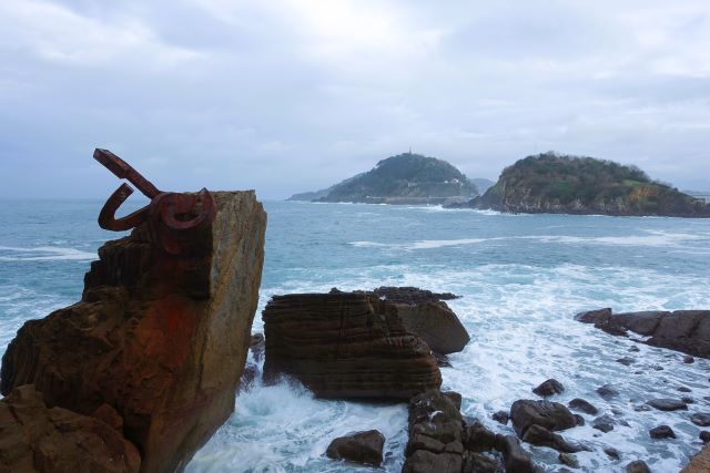 De windkam in San Sebastián