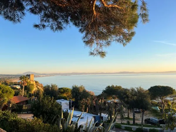 Uitzicht camping Tarifa